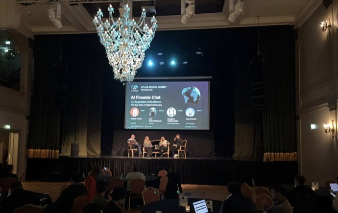 Main stage at Gamla Bíó during the AI Fireside Chat