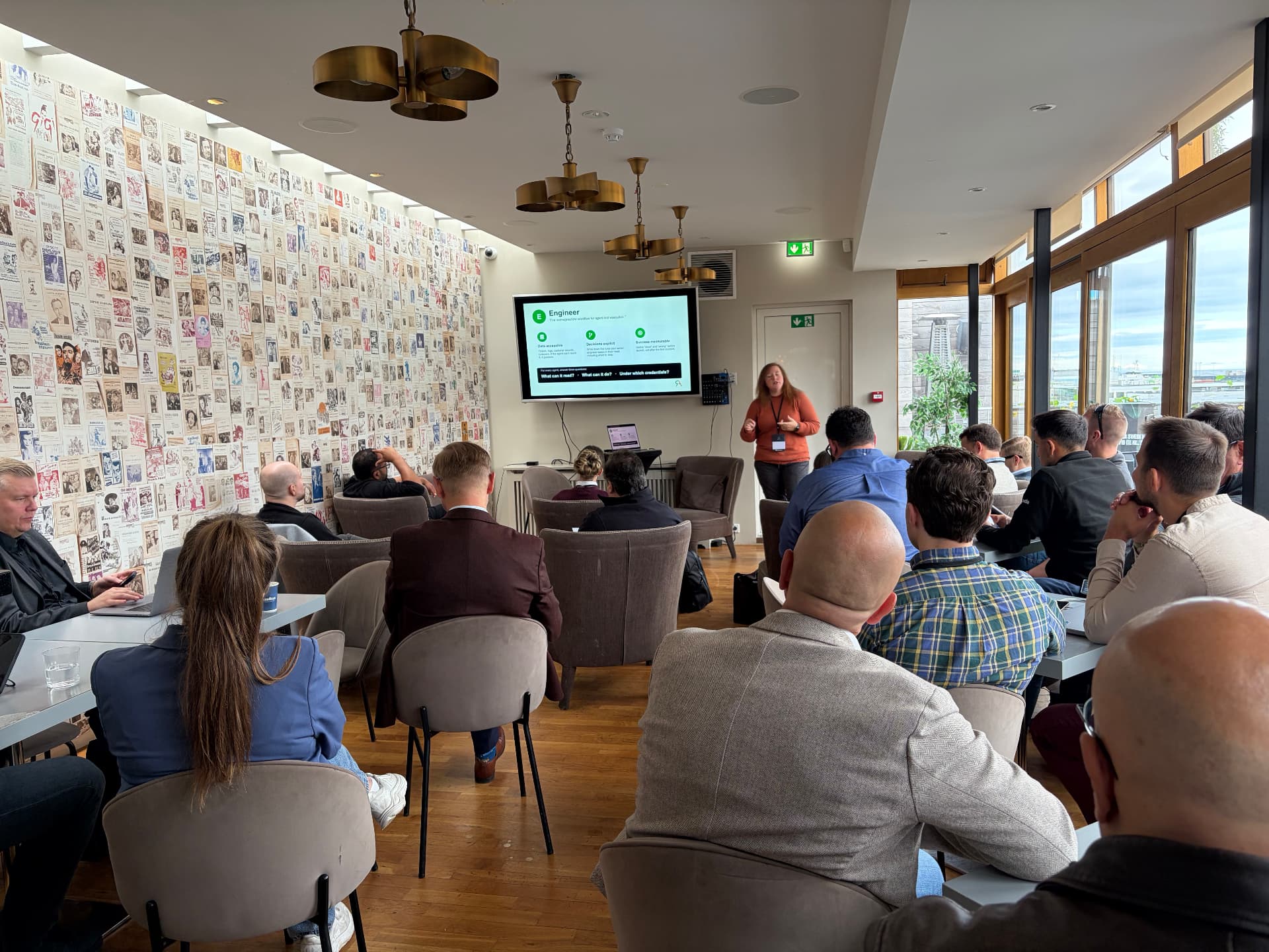 Executives attending a lounge presentation at Atlas Digital Summit 2026