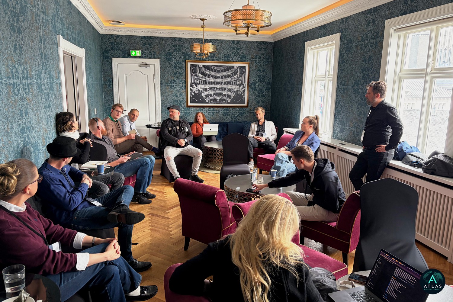 Hosting and AI infrastructure executives in private conversation