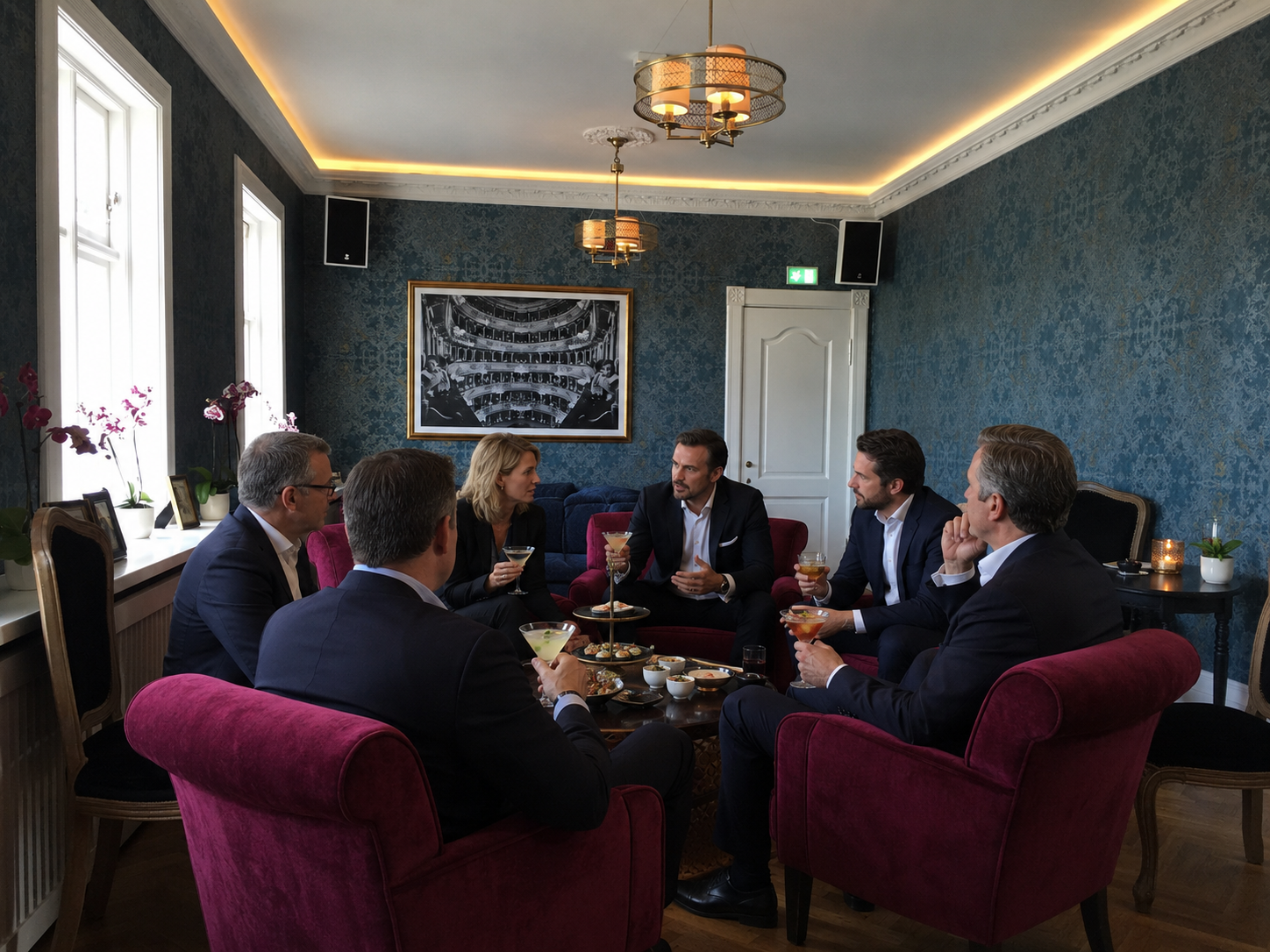 Hosting and AI infrastructure executives in private conversation